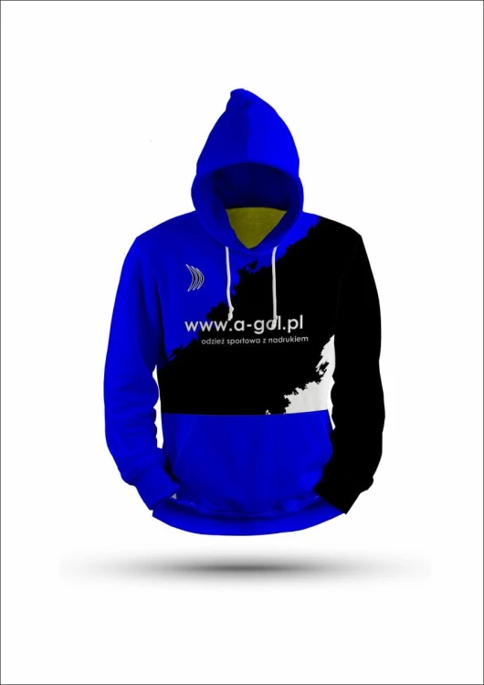 Bluza z nadrukiem dla kibica FULL PRINT z kapturem niebieski.jpg